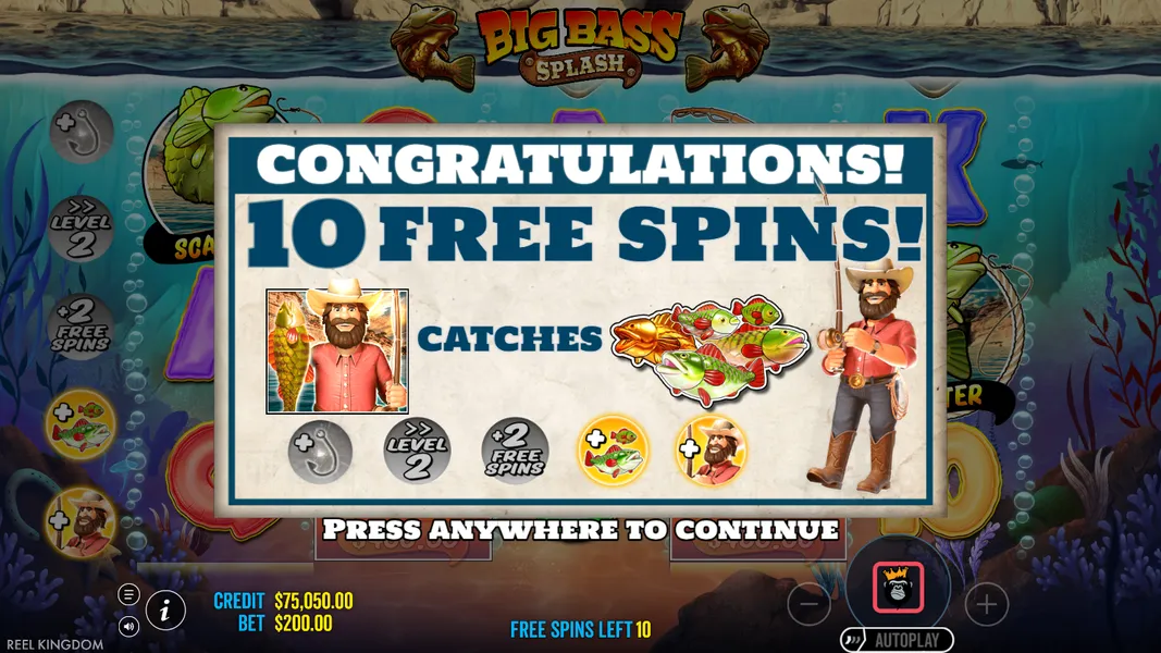 Big Bass Splash Bonus Features